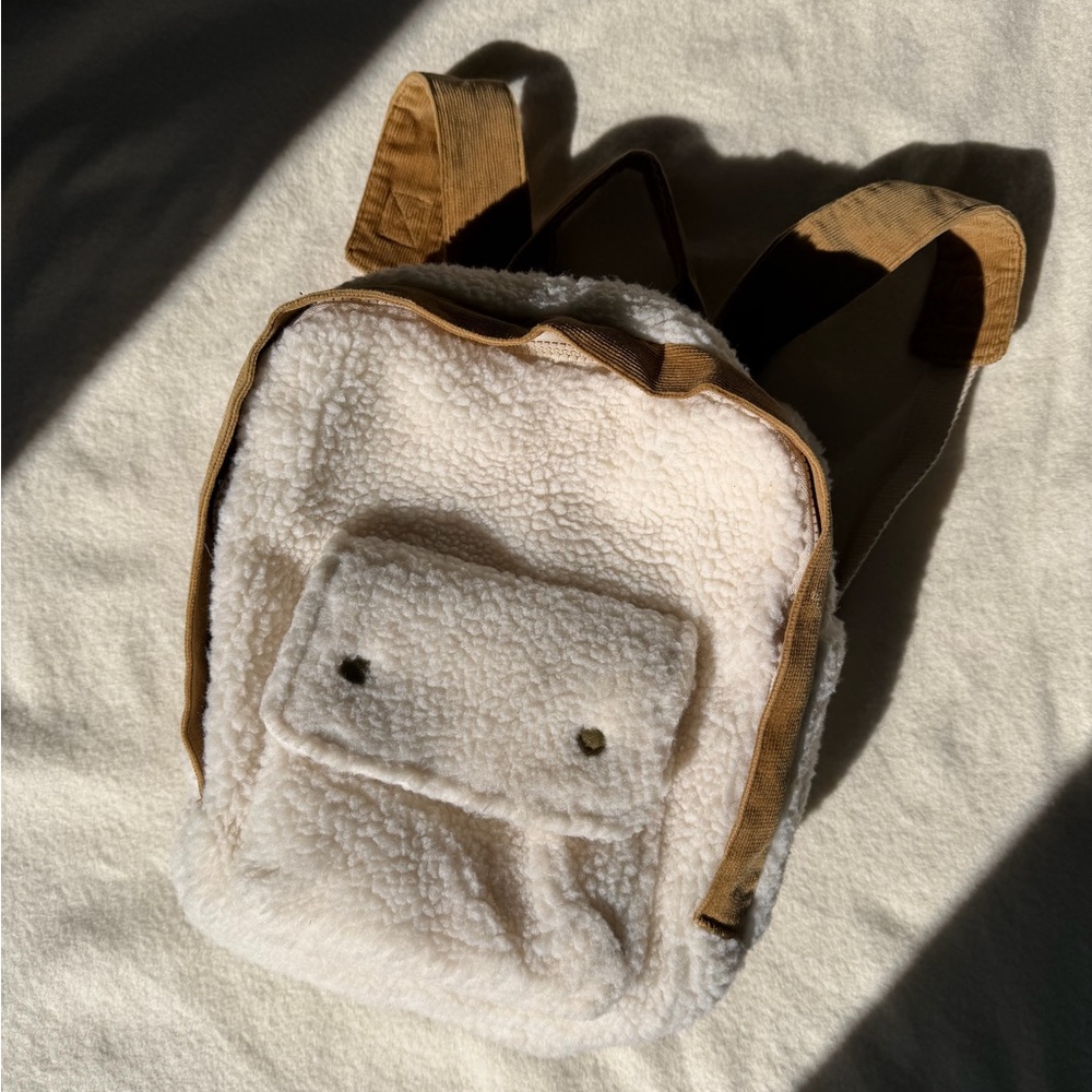 Rylee + Cru Cream and Tan Backpack